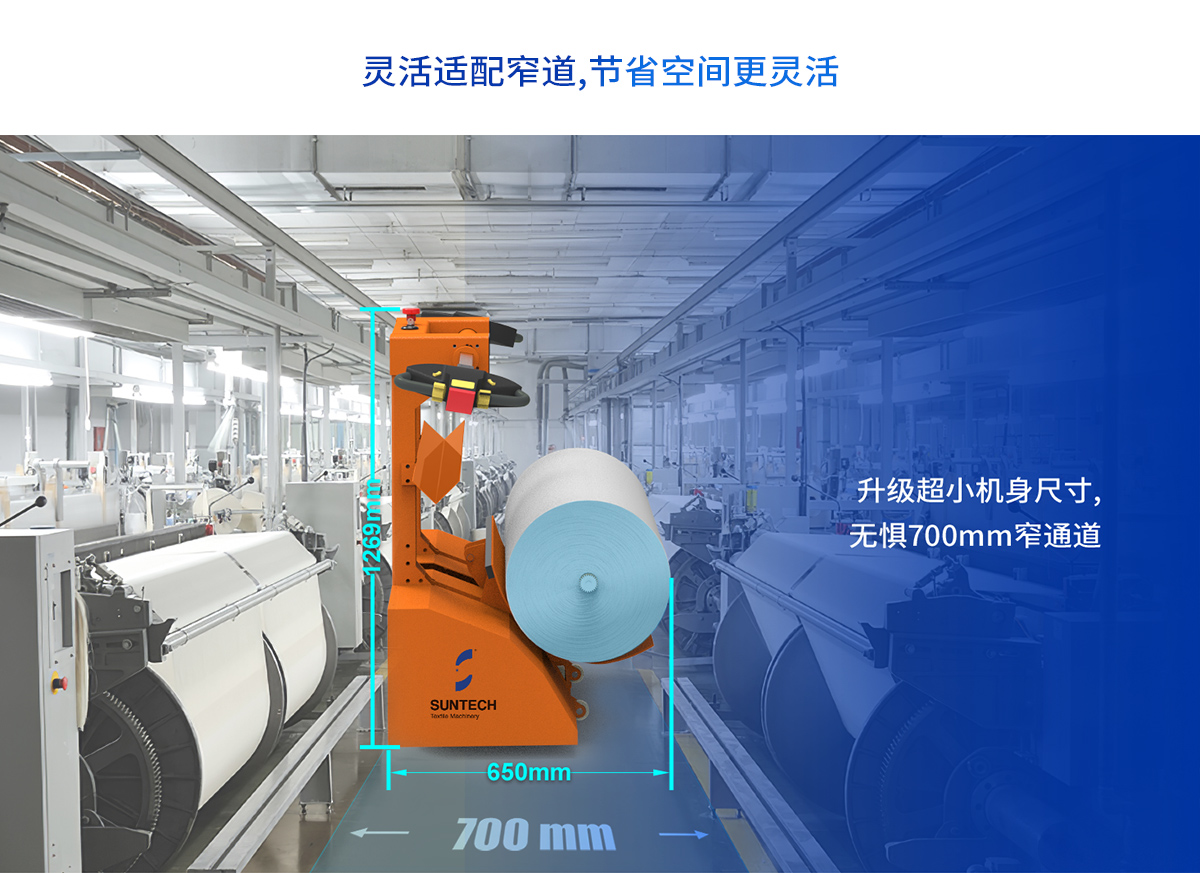 电动落布车无惧700mm窄通道